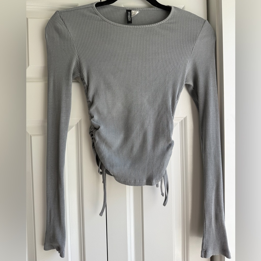 H&M Ribbed Long Sleeve Top